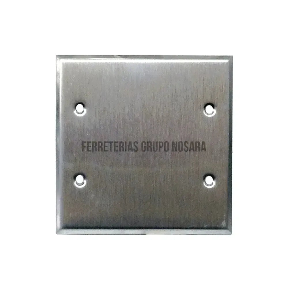 EAGLE PLACA CUAD CIEGA ACERO INOX #97152-