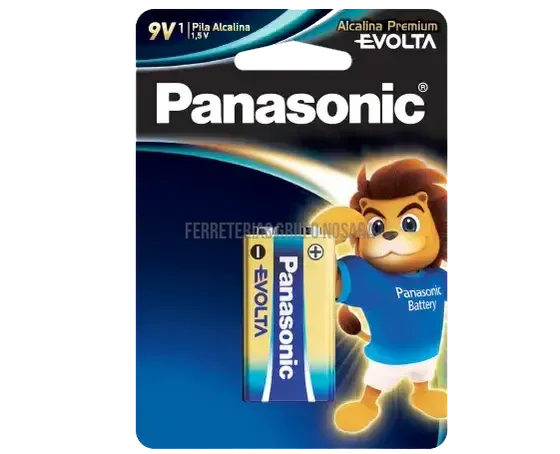 BATERIA PANASONIC ALK 9V CUAD BLISTER EV-