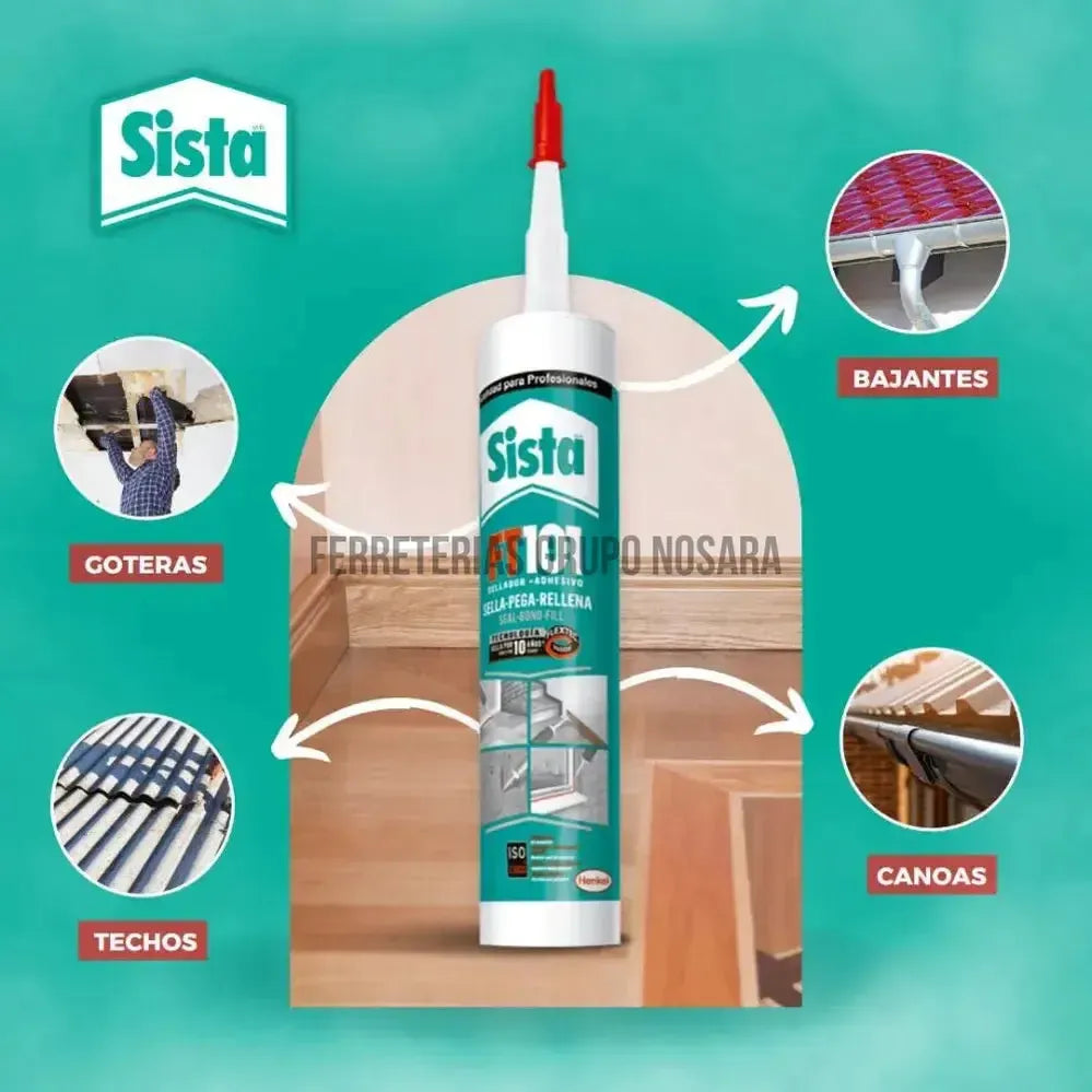 SISTA SELLADOR SILICON POLIU GRIS FT101-