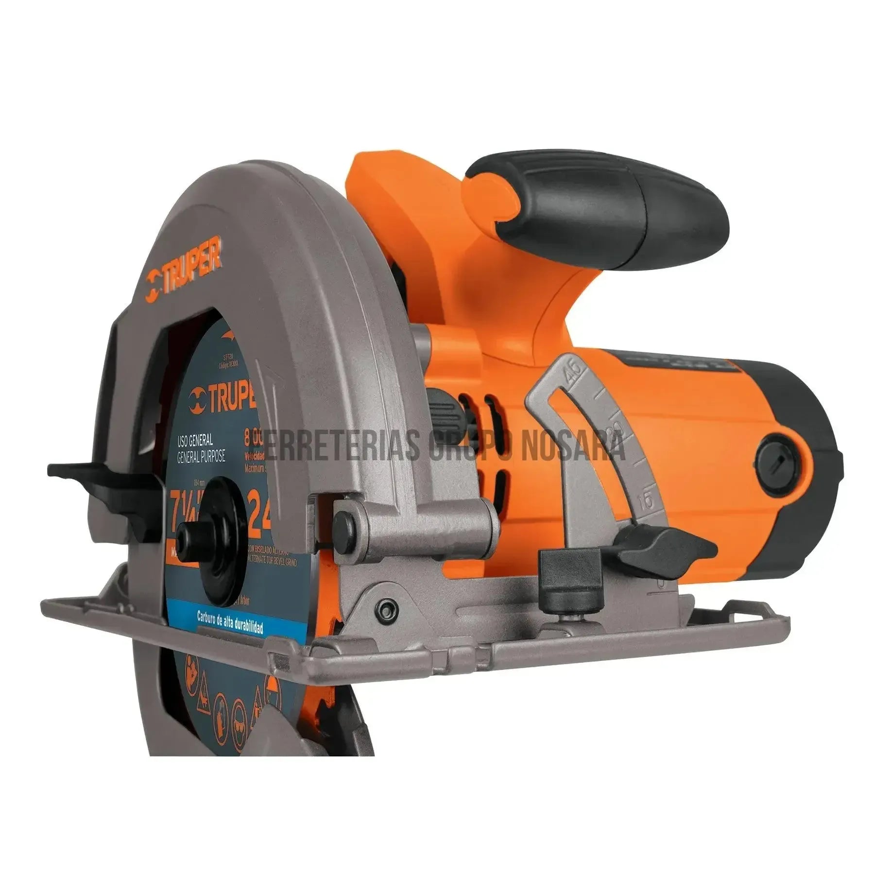 Sierra circular 7-1/4" 1500 W, profesional, Truper / 11004-