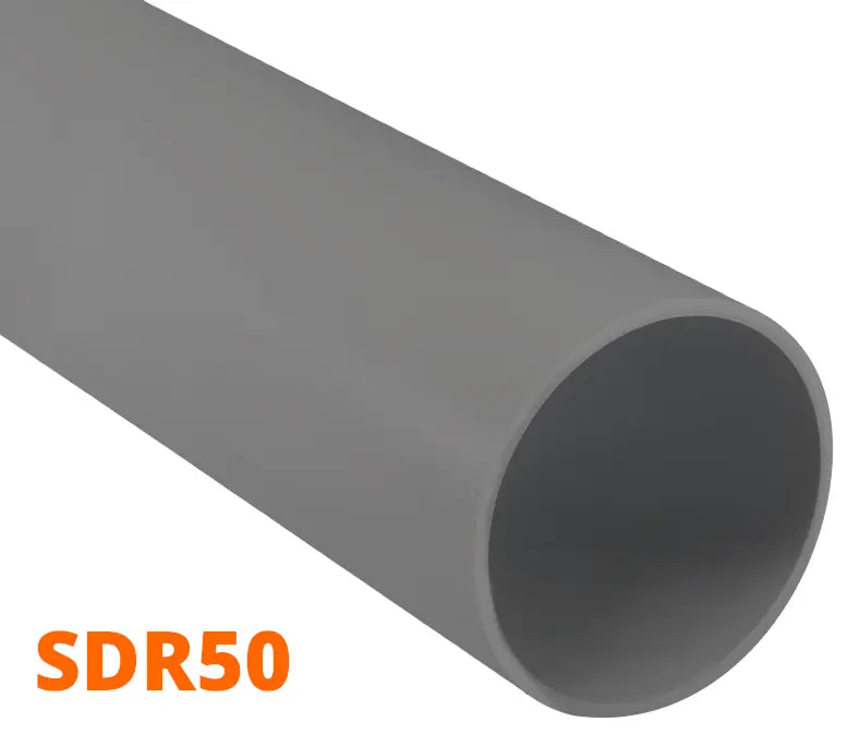 TUBO SANITARIO PVC SDR50 50 MM (2") 6 METROS