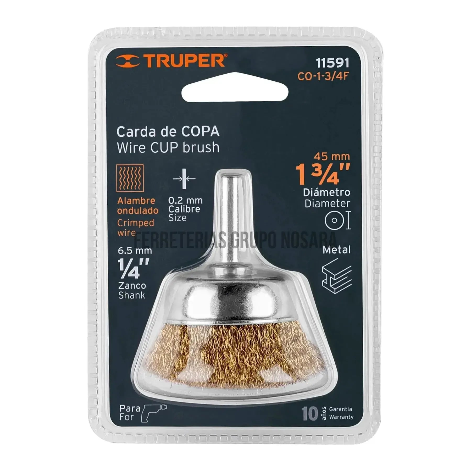 TRUPER CEPILLO COPA ESP 1/4X1-3/4 11591-