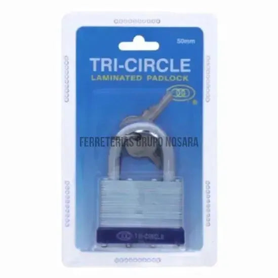 CANDADO TRI-CIRCLE TL650 50MM LAM-CS011617-7506069008009