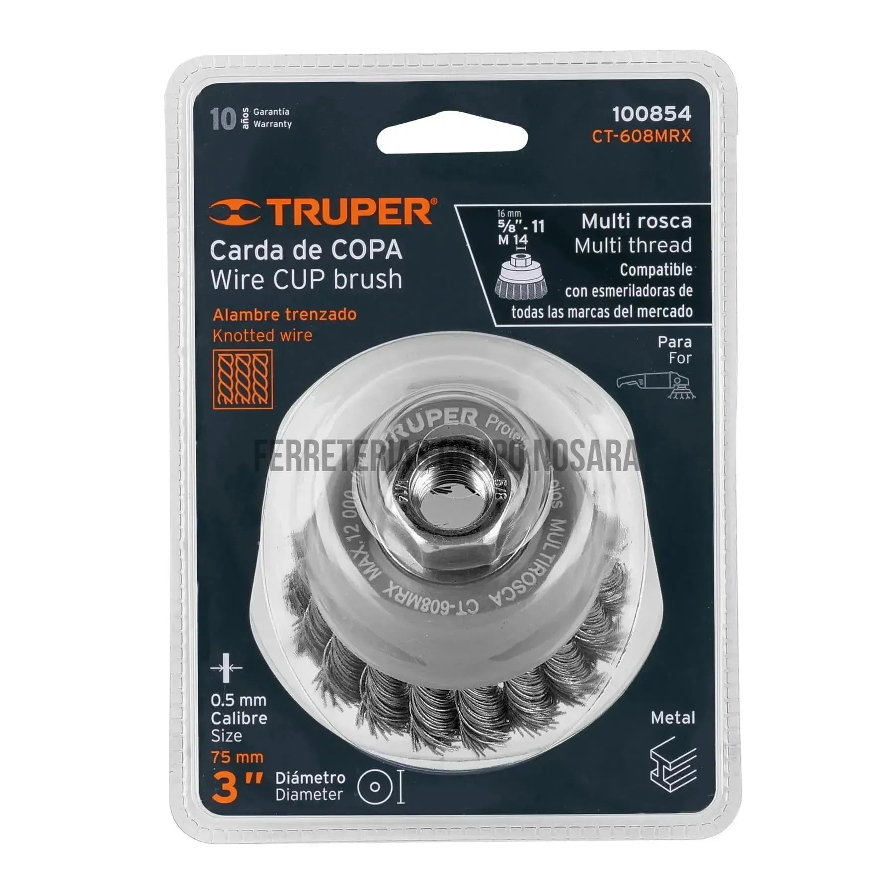 TRUPER CEPILLO COPA TREN FINO 3" 100854-
