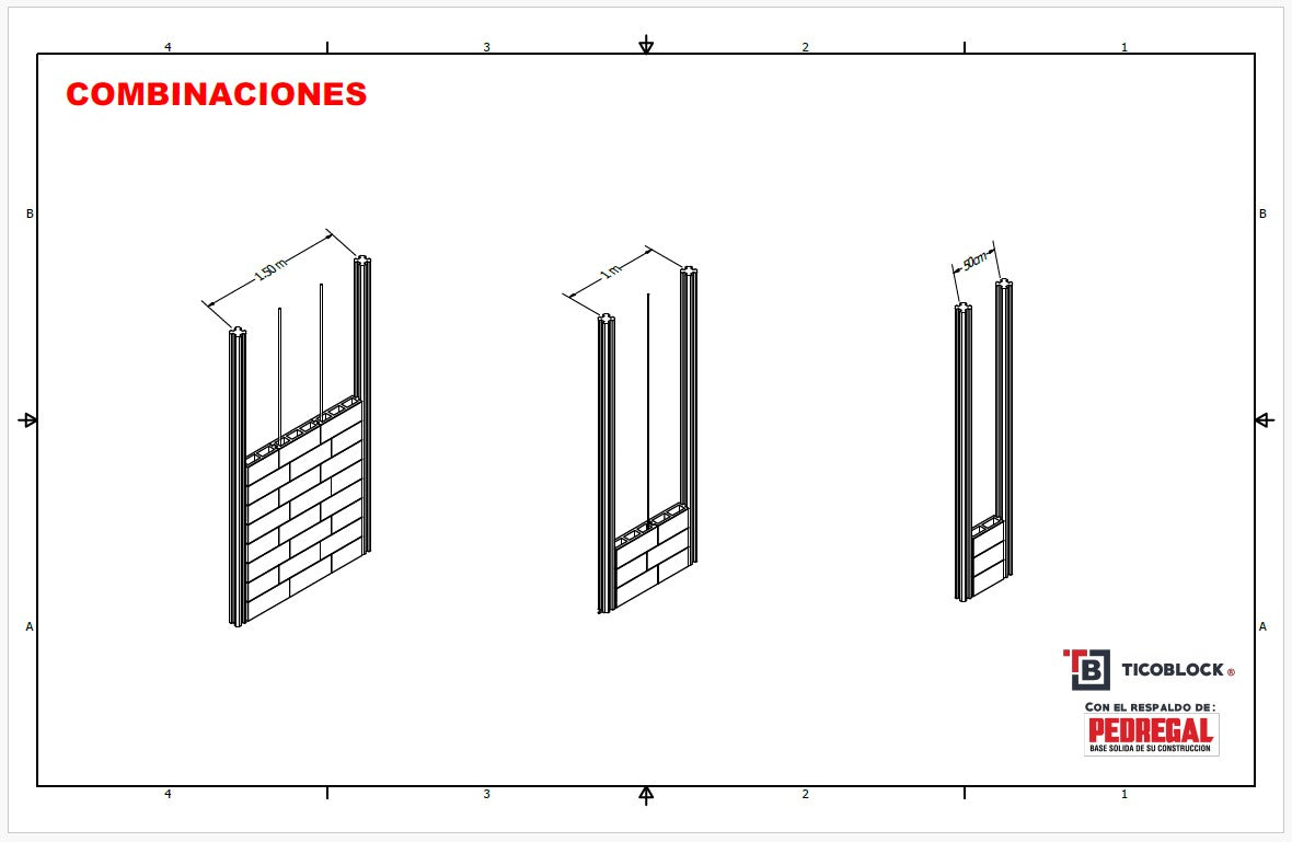 COMBO CASA TICO BLOCK 36 M2 OBRA GRIS