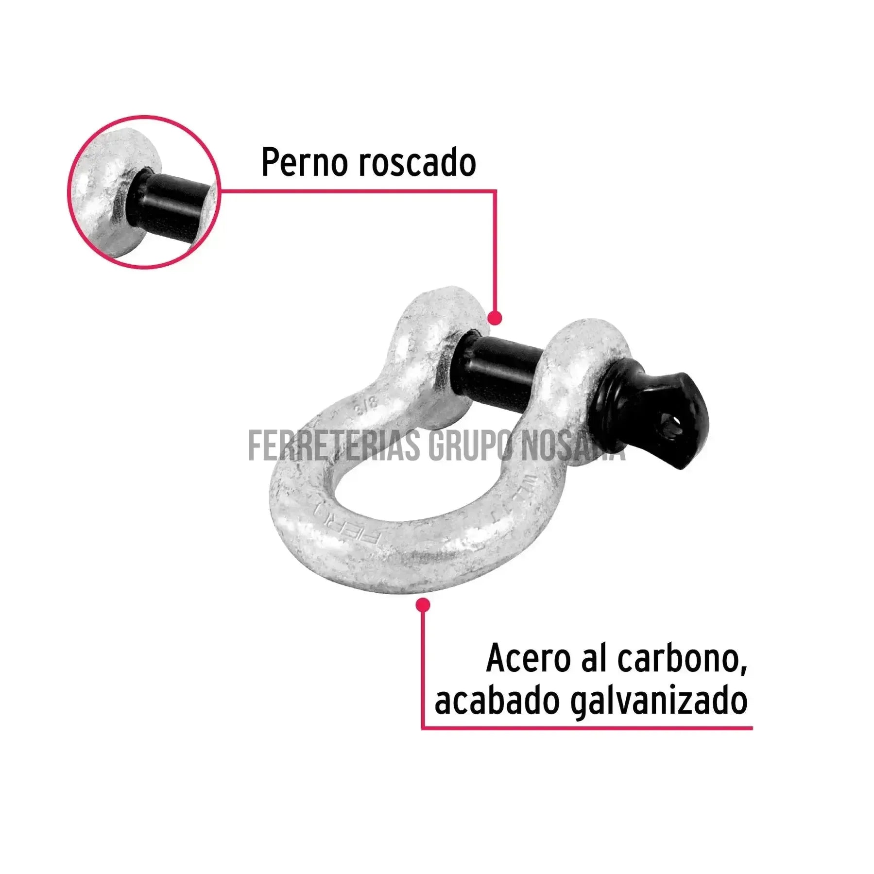 FIERO GRILLETE 3/8" GRI-3/8 44969-