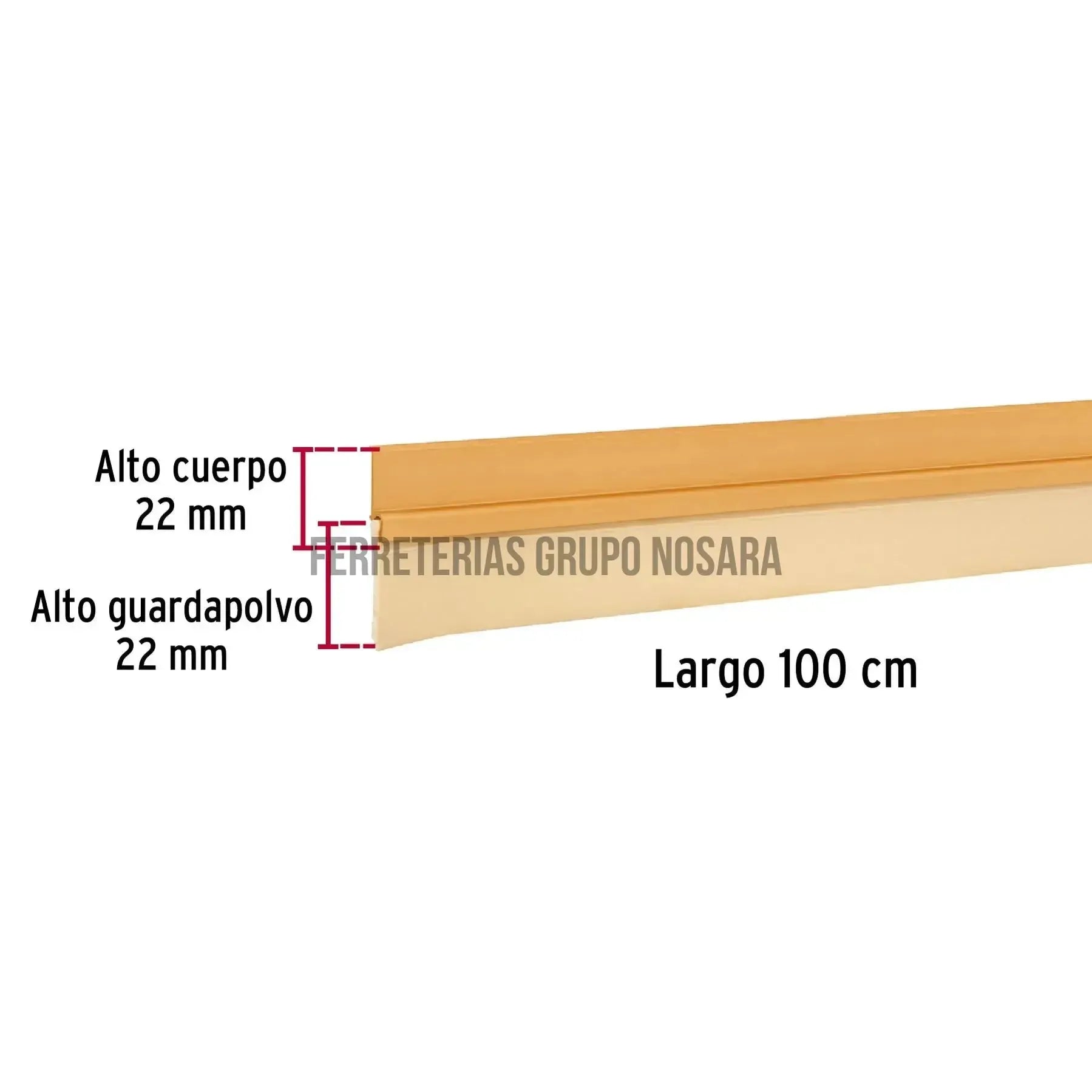 HERMEX BURLETE P/PUERT DORAD 100CM43032-