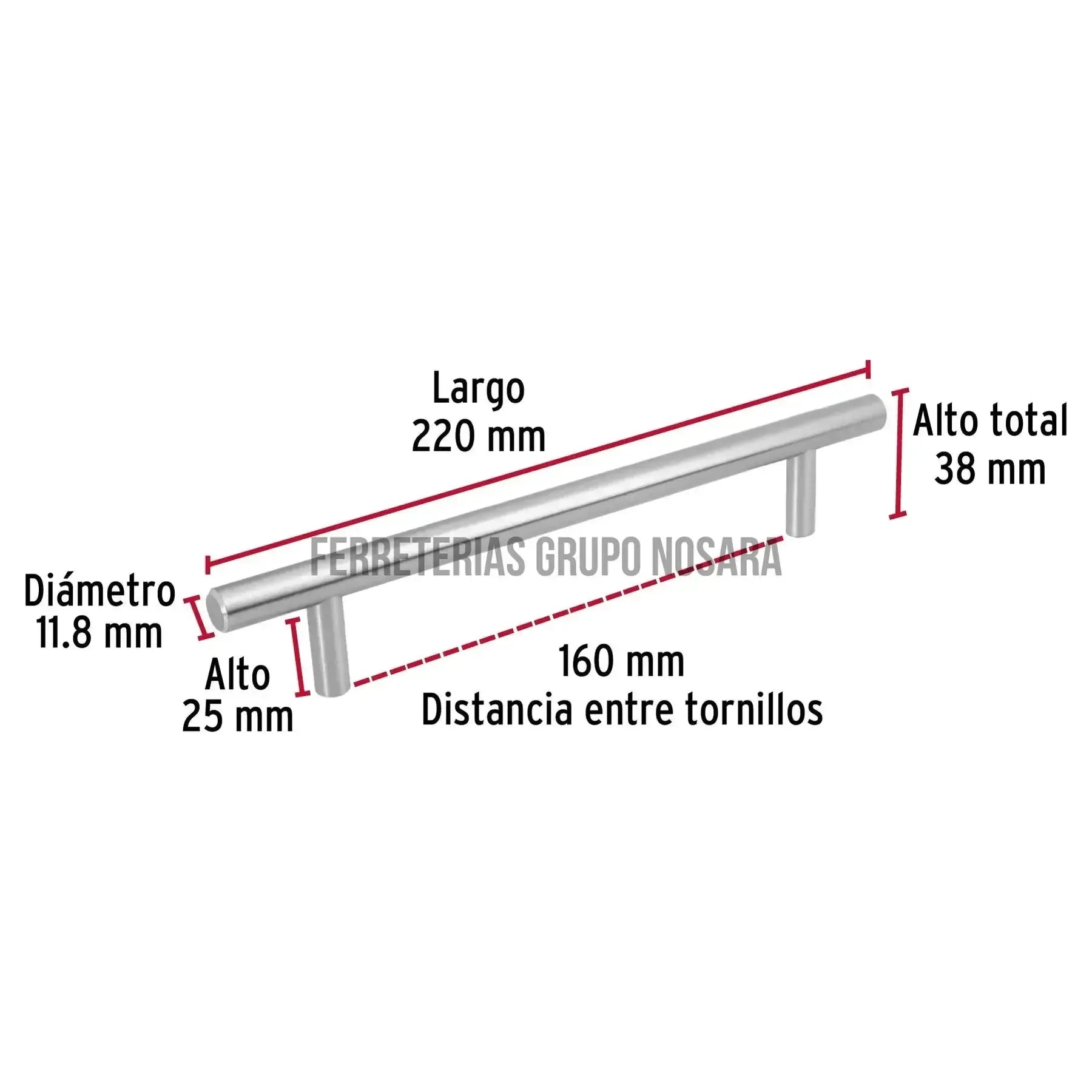 HERMEX AGARRADERA NIQUEL SATINA 43870-