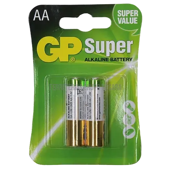 GP BATERIA ALKALINE 2UND AA GP15A-C2-MN910066-4891199000027