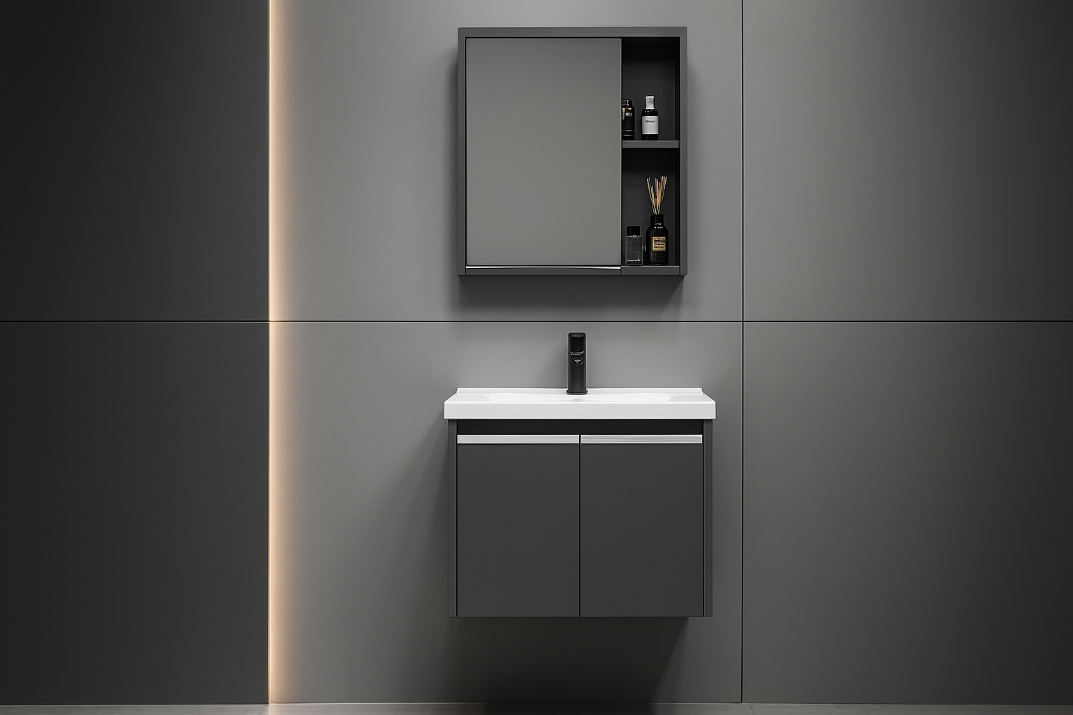 MUEBLE BAÑO C/ESPEJO AQUABELLA PG0001