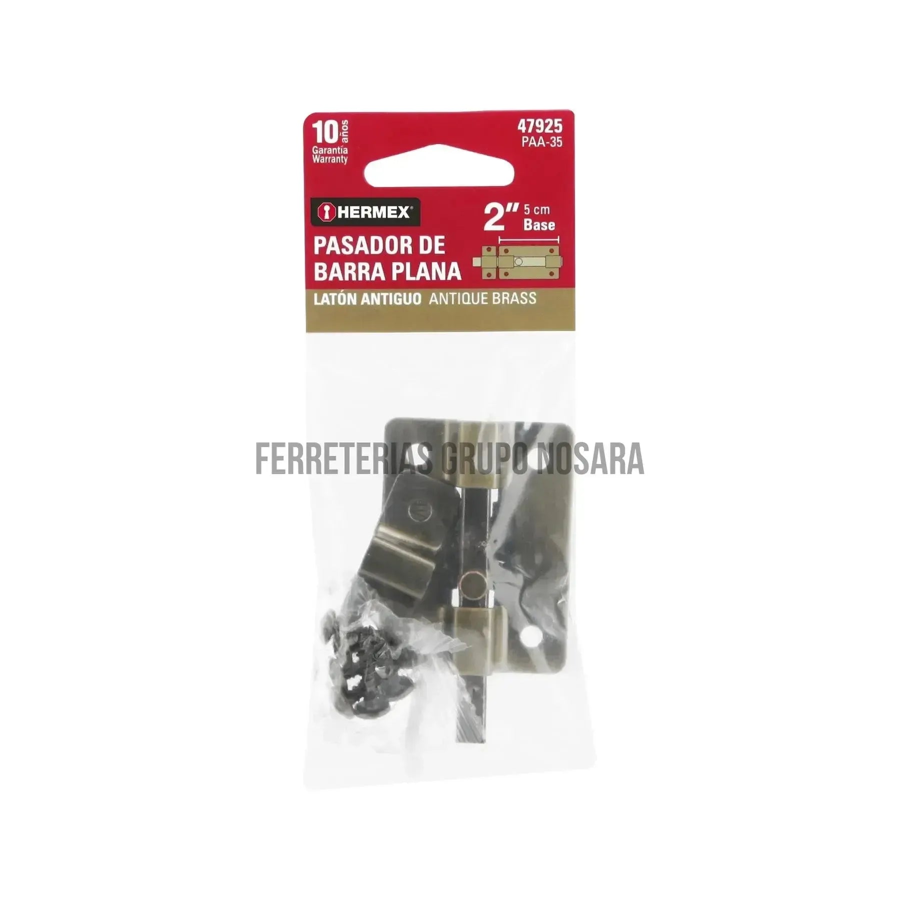 HERMEX PASADOR 2" LATON PAA-35 47925-