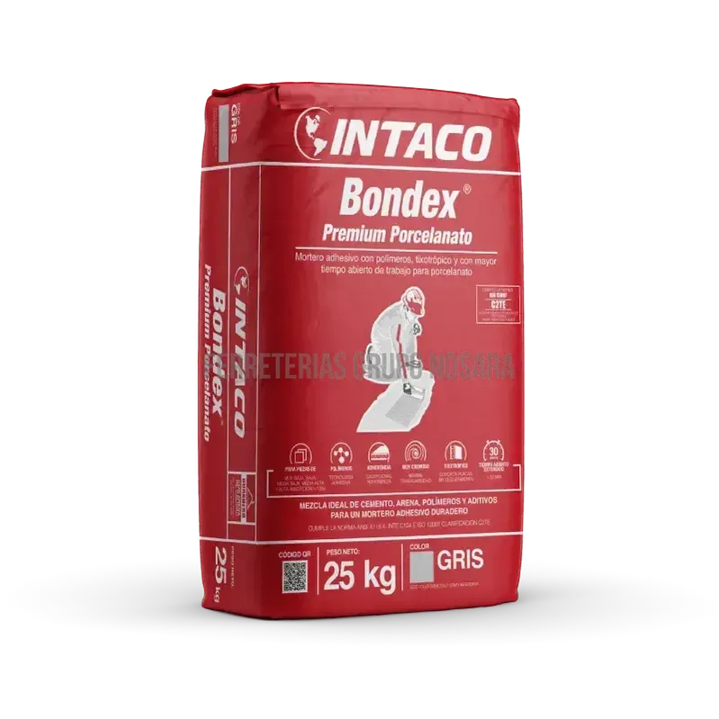 BONDEX PREMIUM 25KG INTACO PORCELAN GRIS-
