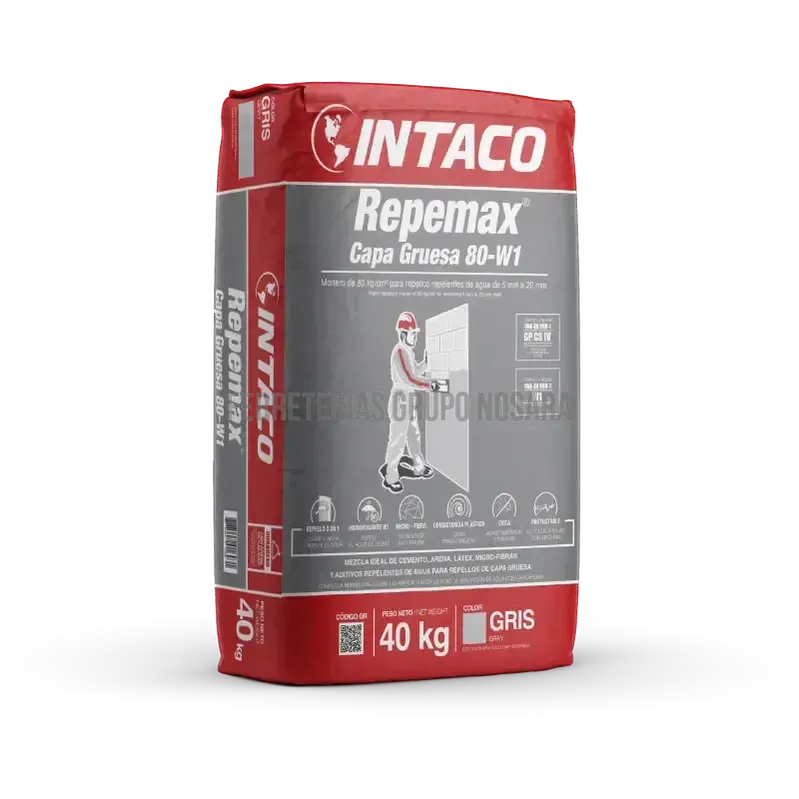 REPELLO GRUESO HIDROFUGA 40KG INTACO-