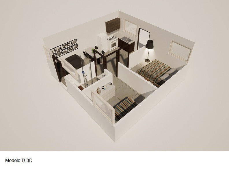 COMBO CASA TICO BLOCK 36 M2 OBRA GRIS