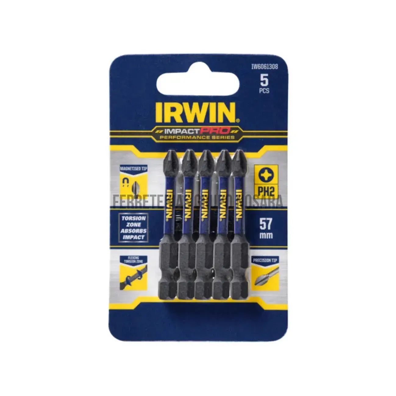 IRWIN PUNTERA TORSION PH #2 BLISTER 5PZS-