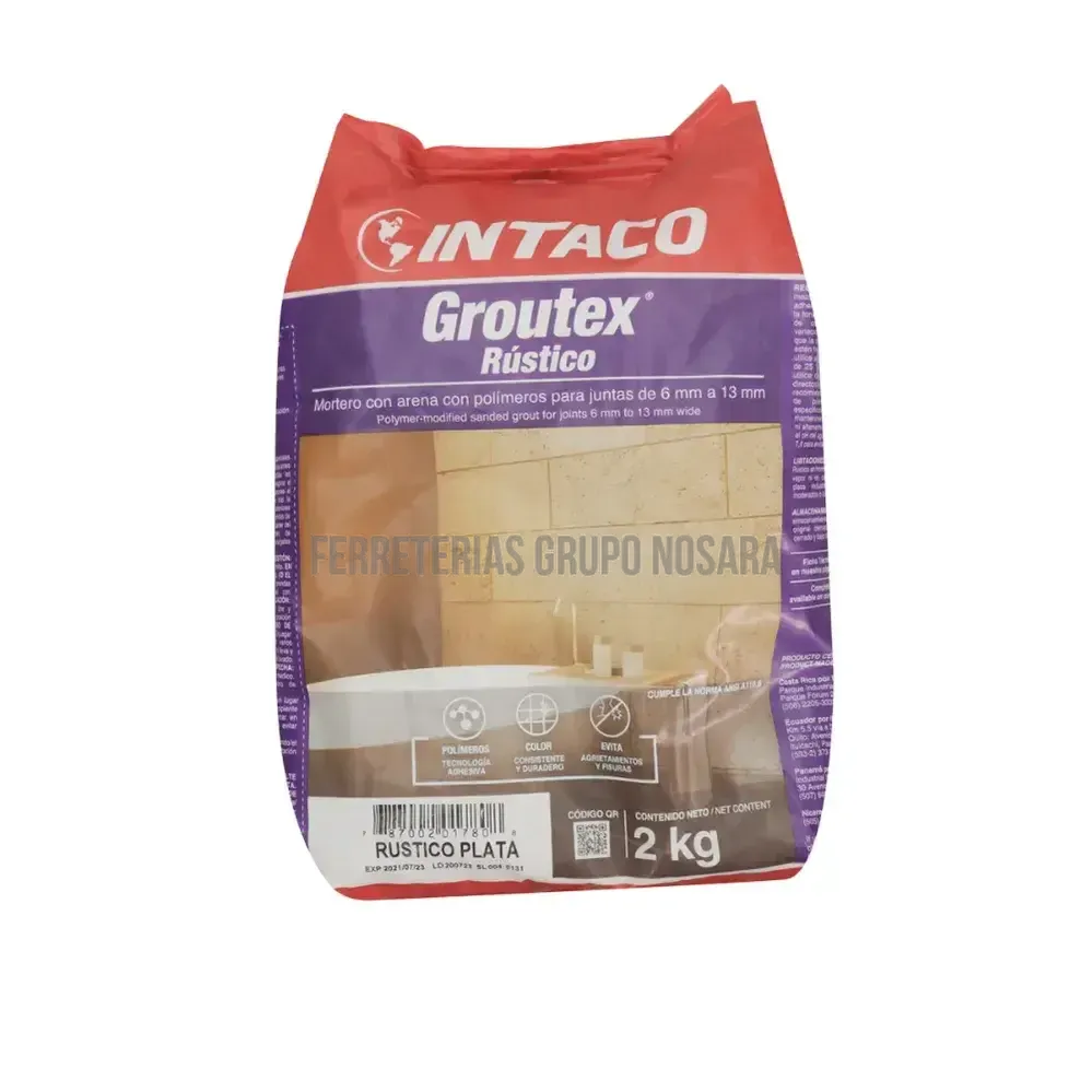 FRAGUA GROUTEX PLATA C/A 2 KG-