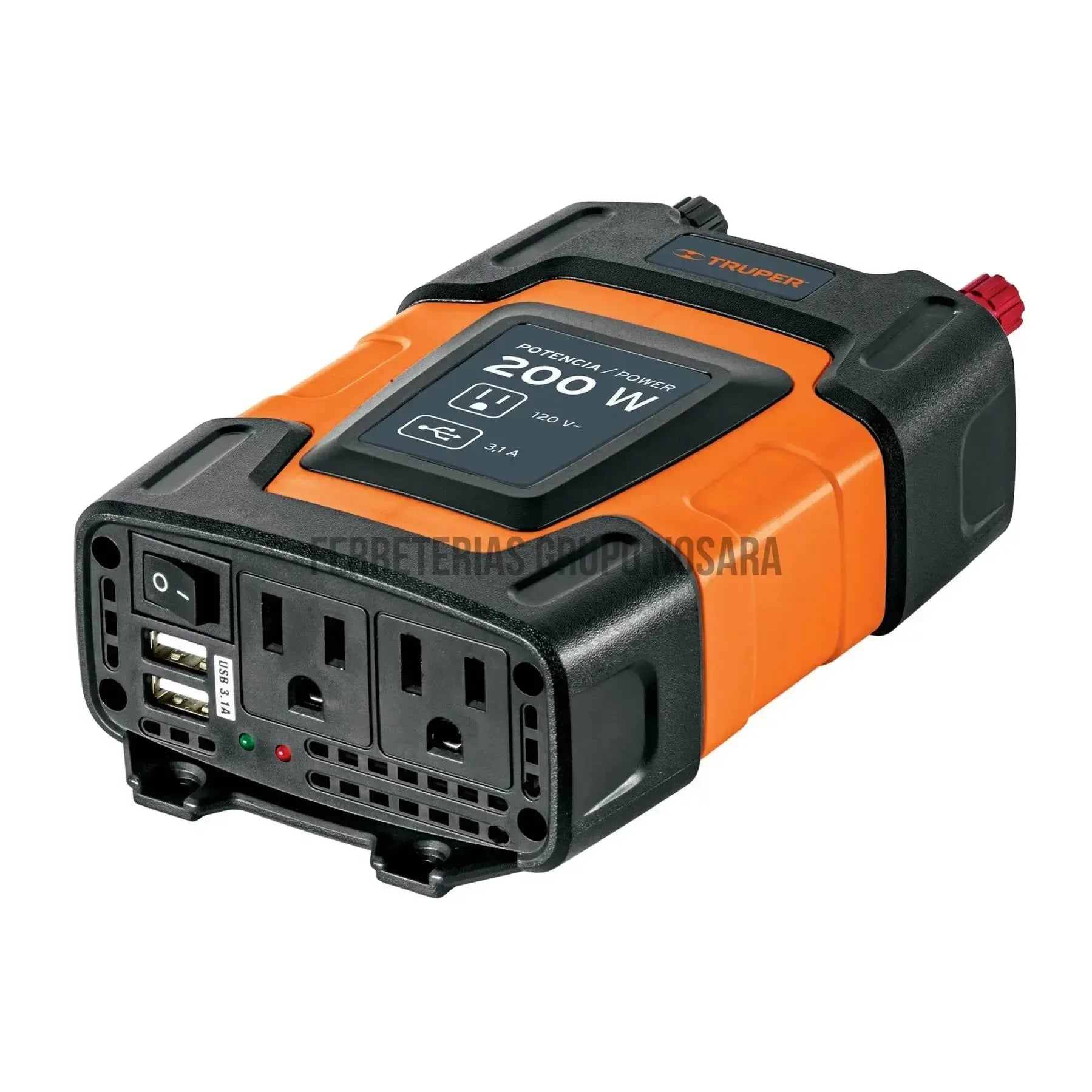 Inversor de corriente 200 W, Truper / 10448-