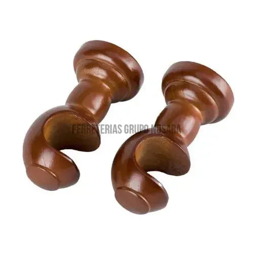 SOPORTE SIMPLE (2U) CAOBA 19MM-