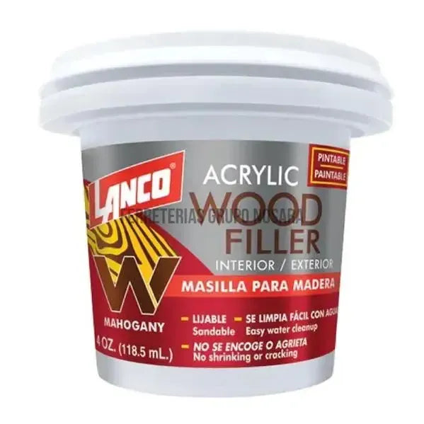 LANCO MASILLA P/ MADERA MAHOGANY WF828-5 1/4-