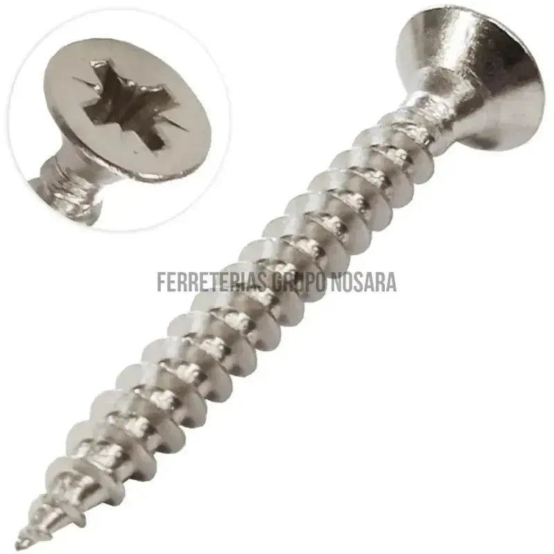 TORNILLO MADERA C.PL INOX #10 X 2-
