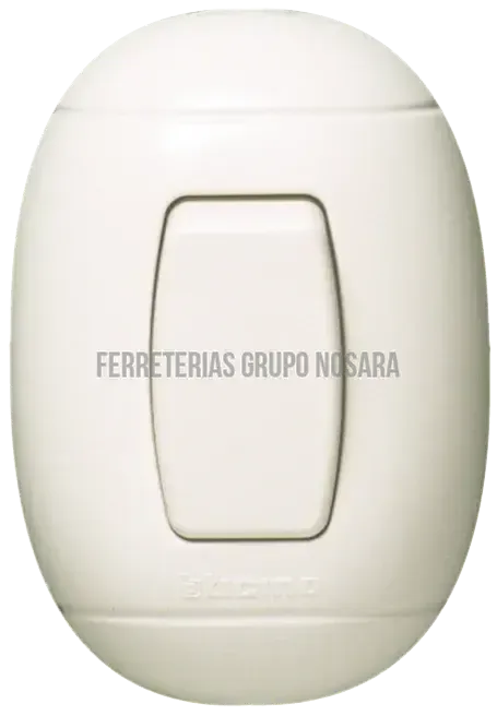 Interruptor sencillo parche Oval sencillo 10A blanco Bticino / P52-000192-8012199645810