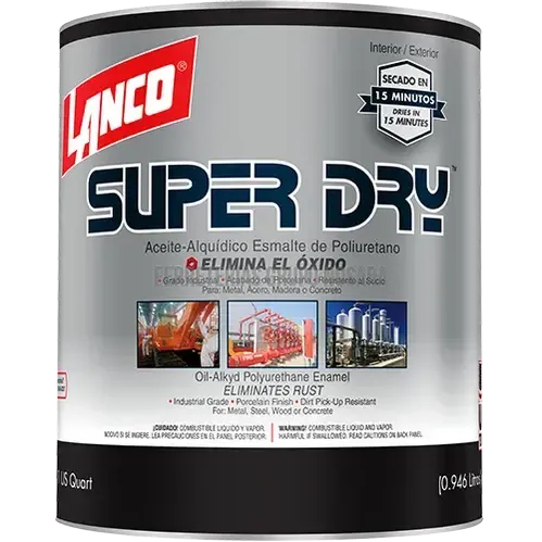 Pintura anticorrosiva brillante Super Dry cuarto Lanco SD939-5 (Amarillo Titanium)-001174-718594093956