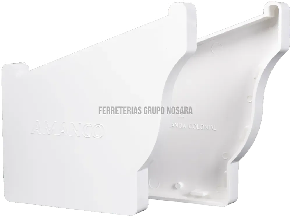 Amanco Tapa para canoa PVC Colonial (2 por paquete)-001513-7441102804159