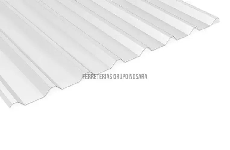 Lamina de policarbonato rectangular transparente 0.8 mm x 1.07 x 1.83 metros-