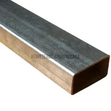 Tubo estructural hierro galvanizado rectangular 2" x 6" (50 x 150 x 1.80 mm) 6 metros-
