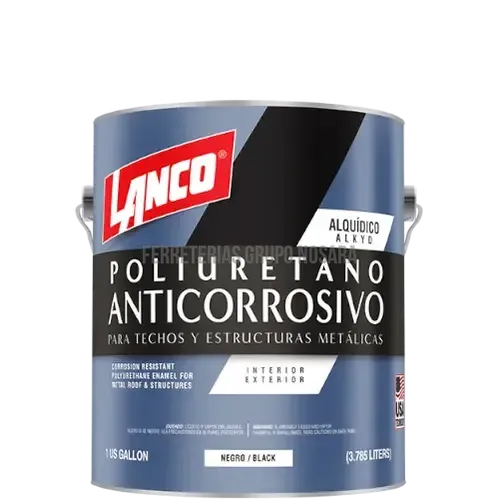 PINTURA ANTICORROSIVA POLIURETANO 1/4 LANCO (NEGRO MATE) / MM92-5-005686-718594009254