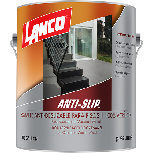 Esmalte acrílico antideslizante para pisos Anti-Slip cleo galón Lanco / SF290-4