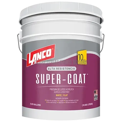 Pintura mate Super Coat cubeta Lanco BLANCO / CUB SC687-2-007174-718594068725