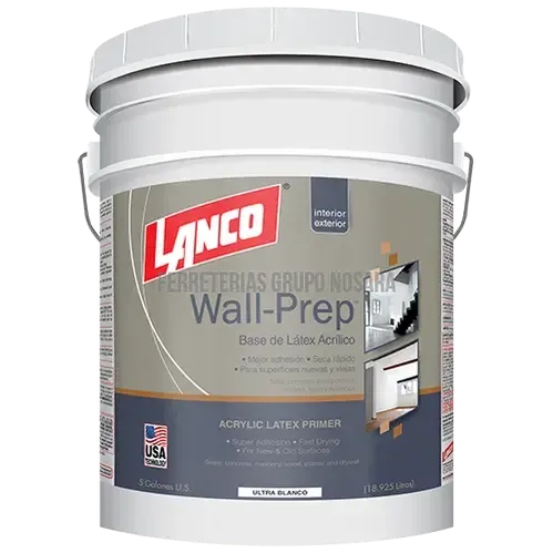 Pintura látex acrílico Wall Prep cub lanco / WP823-2-007198-718594004624
