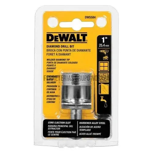Broca para porcelanato punta diamante 1" Dewalt / DW5584-007273-885911015776