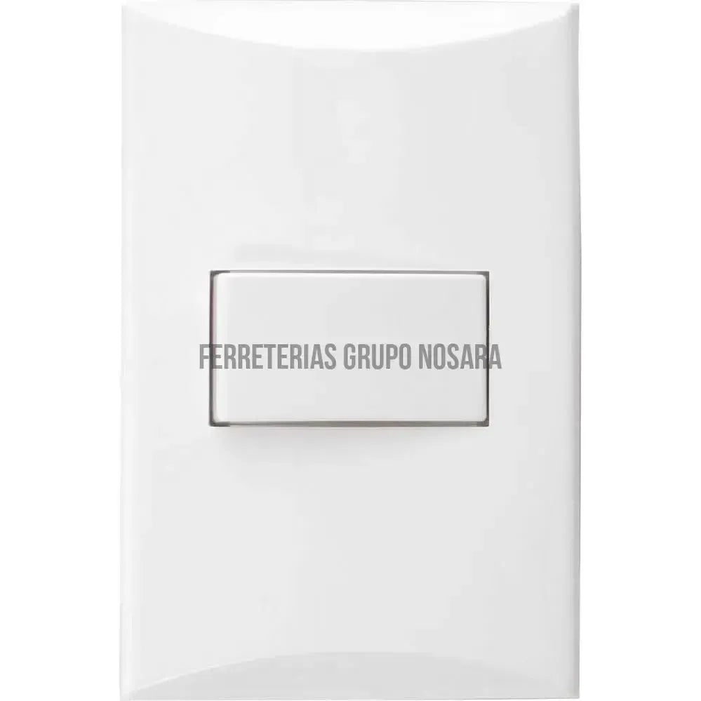 Interruptor sencillo 15A 110V blanco Plata Eagle / 1000-W-008569-7441109000295