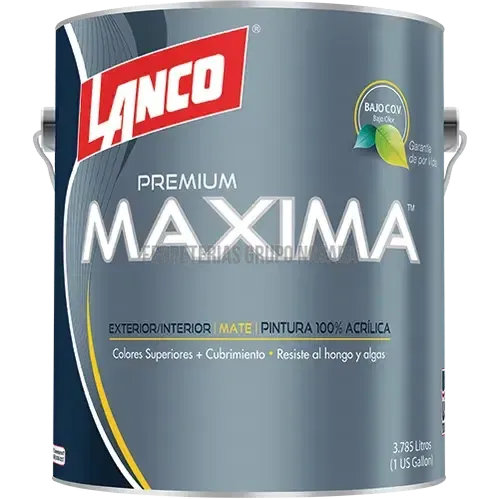 Pintura acrilica mate Maxima Premium galon Lanco MA680-4 (blanco)-008754-718594068046
