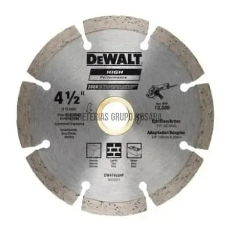DW DISCO DIAM SEGM 4-1/2"" DW47452HP-011359-7896525089193