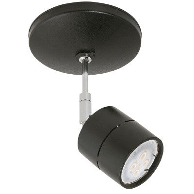 Dirigible spot lamp GU10 6W 100-240V black Bellagio Tecnolite 60YSN368LMVN (subst. YSN-368L/N)