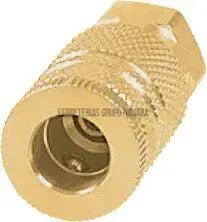 Cople de latón, cuerda 1/4 NPT, hembra, Truper / 19084-012343-7501206619865