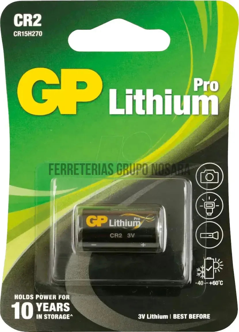 Pila para camara de litio 3V CR123A GP-