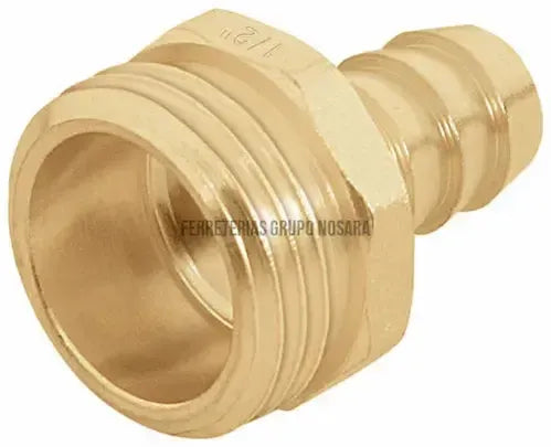 Conector 1/2" macho de latón para manguera, Truper / 12702-013638-7501206653876
