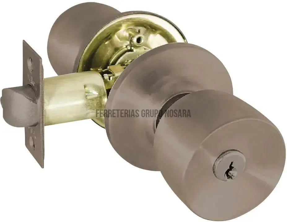 Cerradura pomo con llave laton antiguo York Yale / 0008980-013742-7704359089800