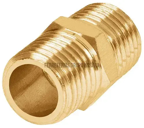 Niple macho, cuerda 1/4" NPT, Truper / 19024-015023-7501206602348