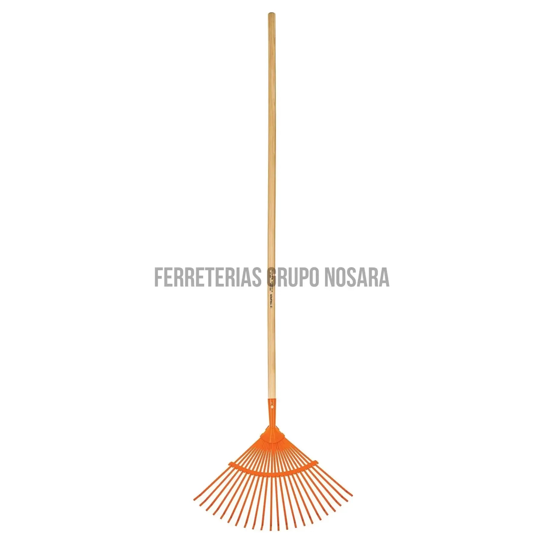 Escoba Rastrillo metálica curva con 22 dientes planos, reforzada / 14322-015038-7501206650066