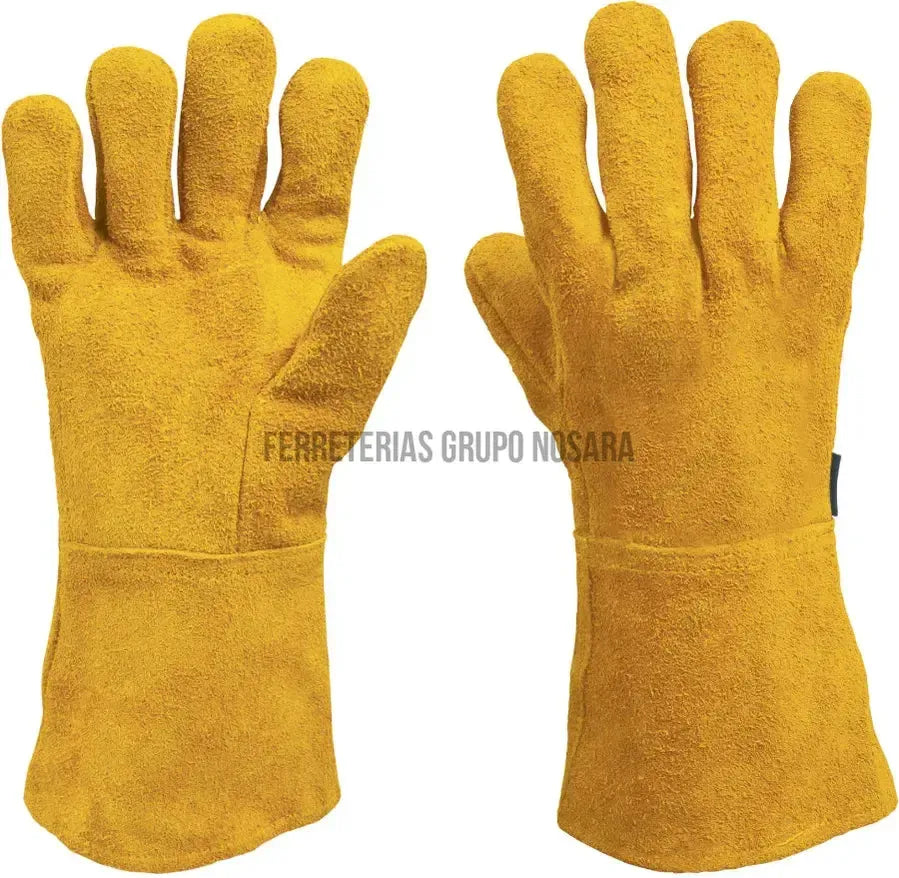 Guantes de carnaza, largos, unitalla, Truper / 14242-015250-7501206673157