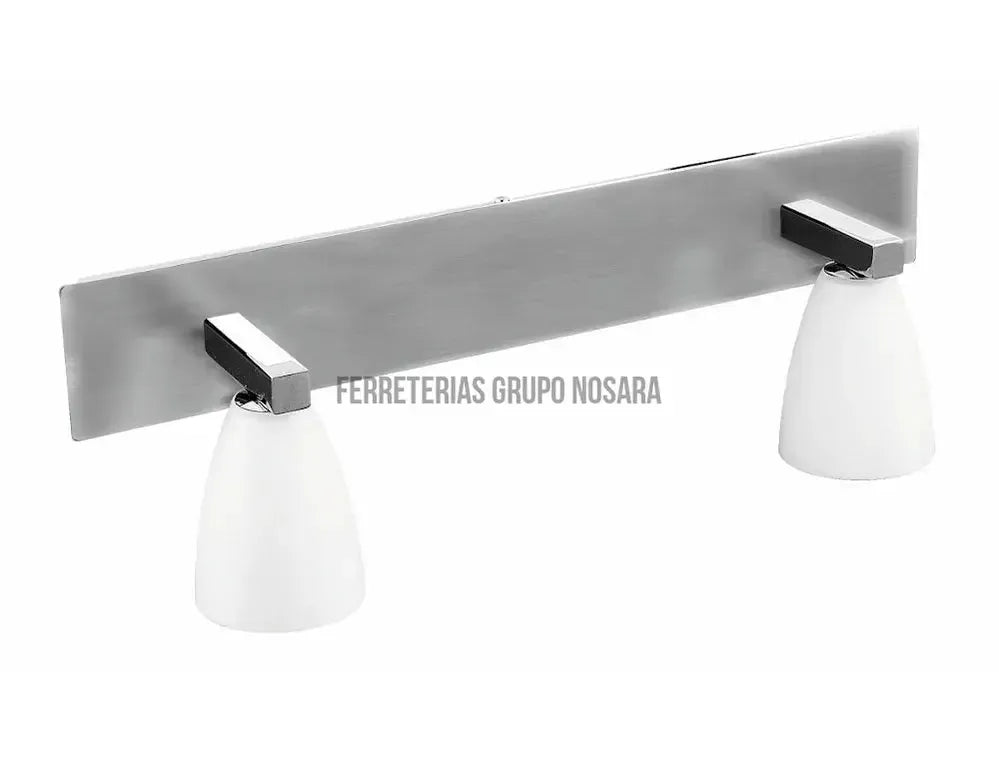 Lampara para baño de pared 2 luces G9 80W 100-240V satinado Melsi Tecnolite 6TL1102MVS-