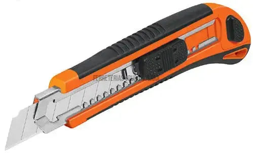 Cutter 18 mm profesional con alma metálica y grip, Truper / 16977-016210-7501206645512