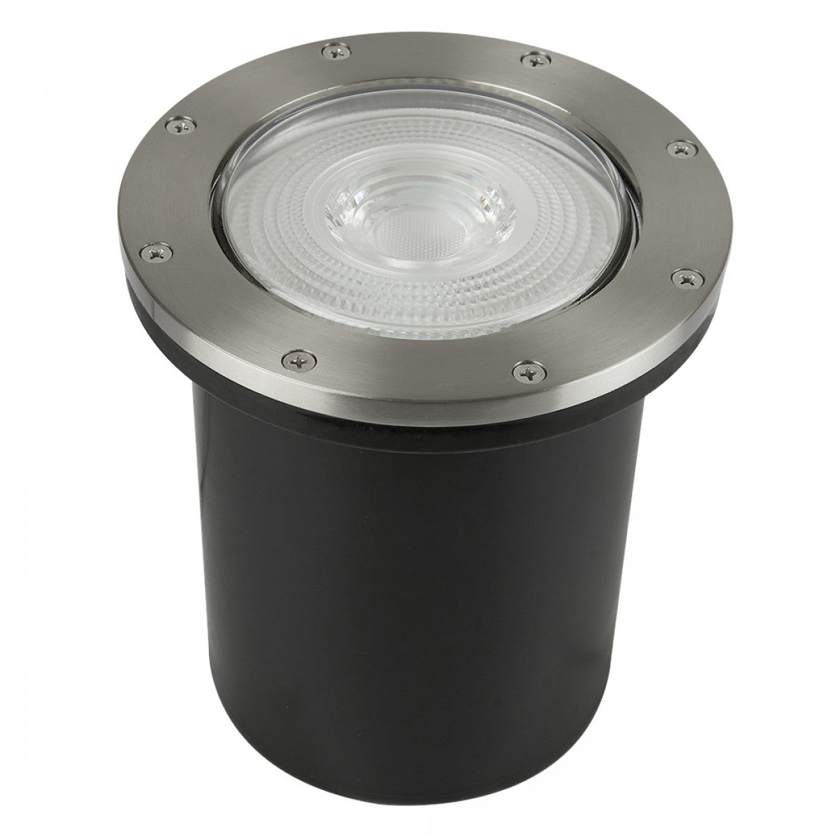 Round recessed floor lamp E27 90W IP65 satin finish Cuenca I Tecnolite H-625/S
