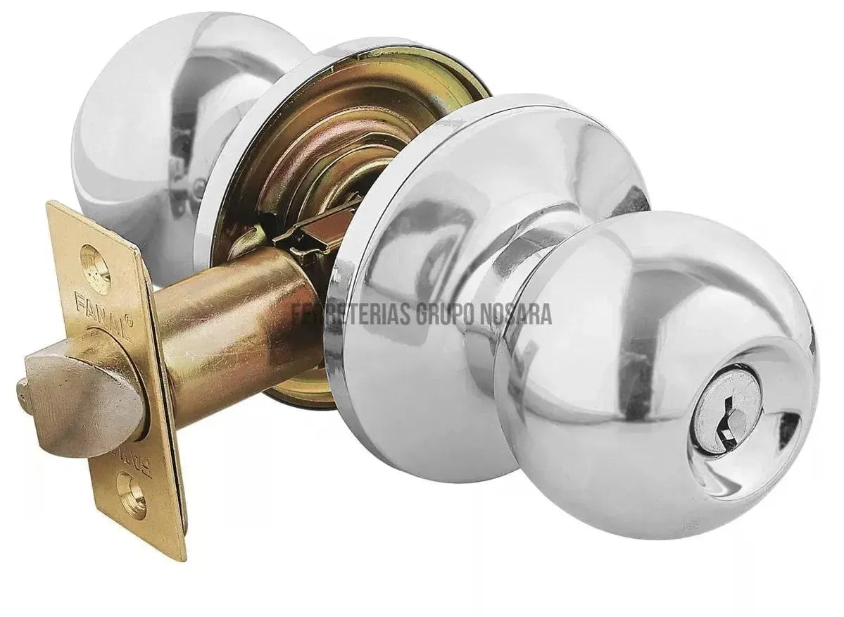 CERRADURA POMO INOX C/LL FANAL 90450-024-018604-883351497596