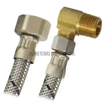 Tubo de abasto para lavaplatos 1/2" x 3/8" con codo Coflex / AV-A150-019292-7501605517021